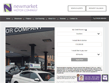 Tablet Screenshot of newmarketmotorcompany.co.uk